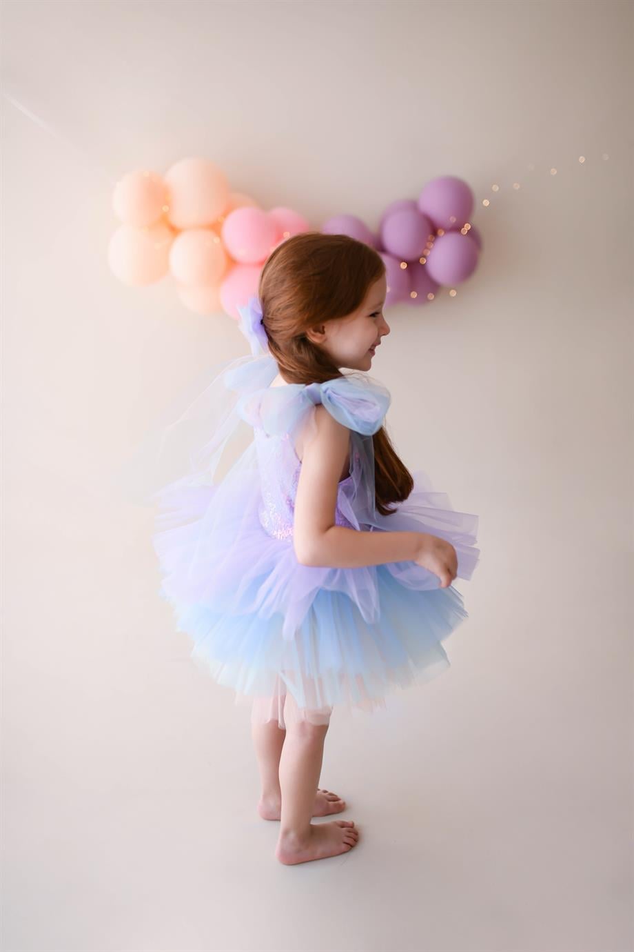 LILAC SHINY TUTU DRESS