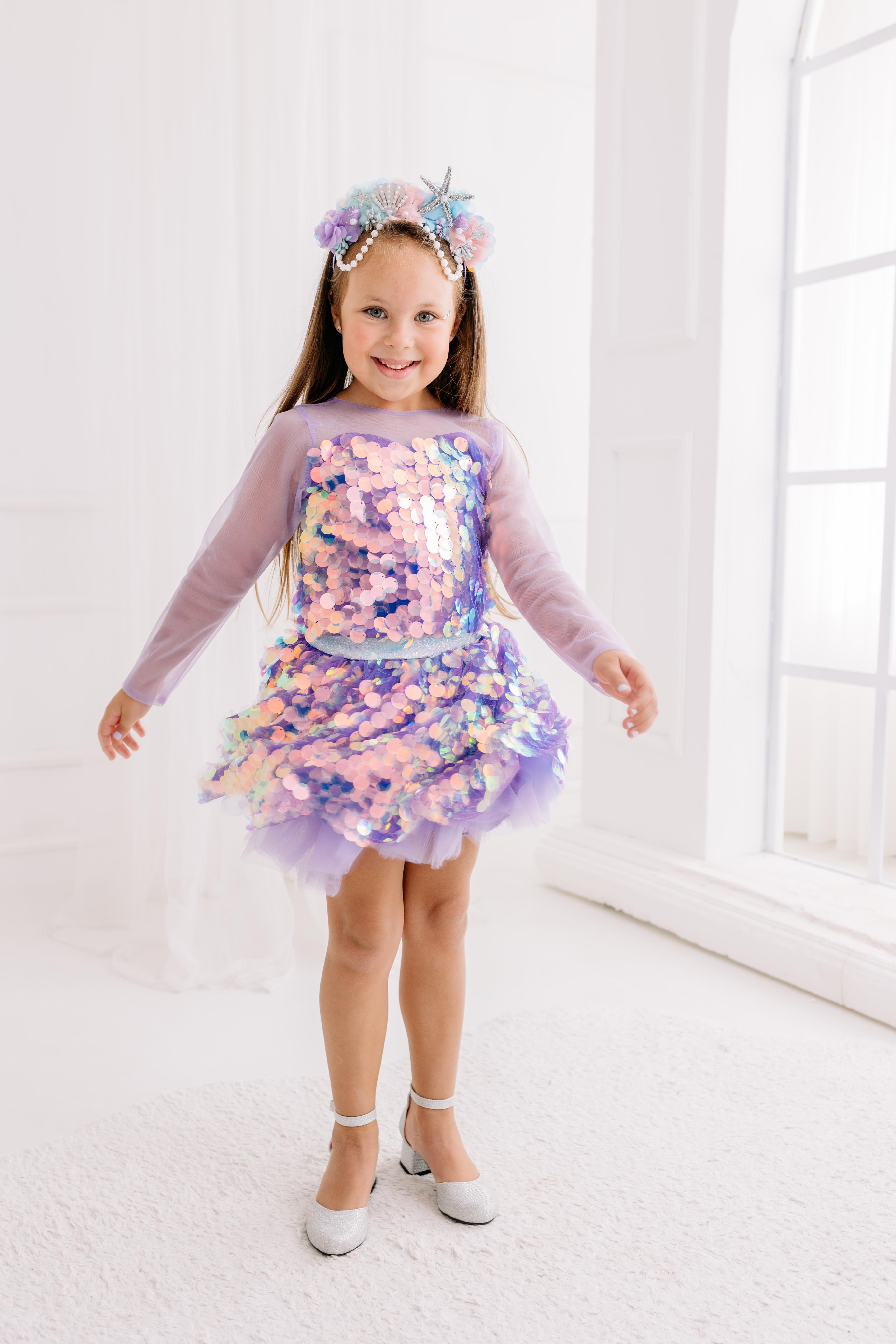 LILAC SIRENE SHIRT&SKIRT