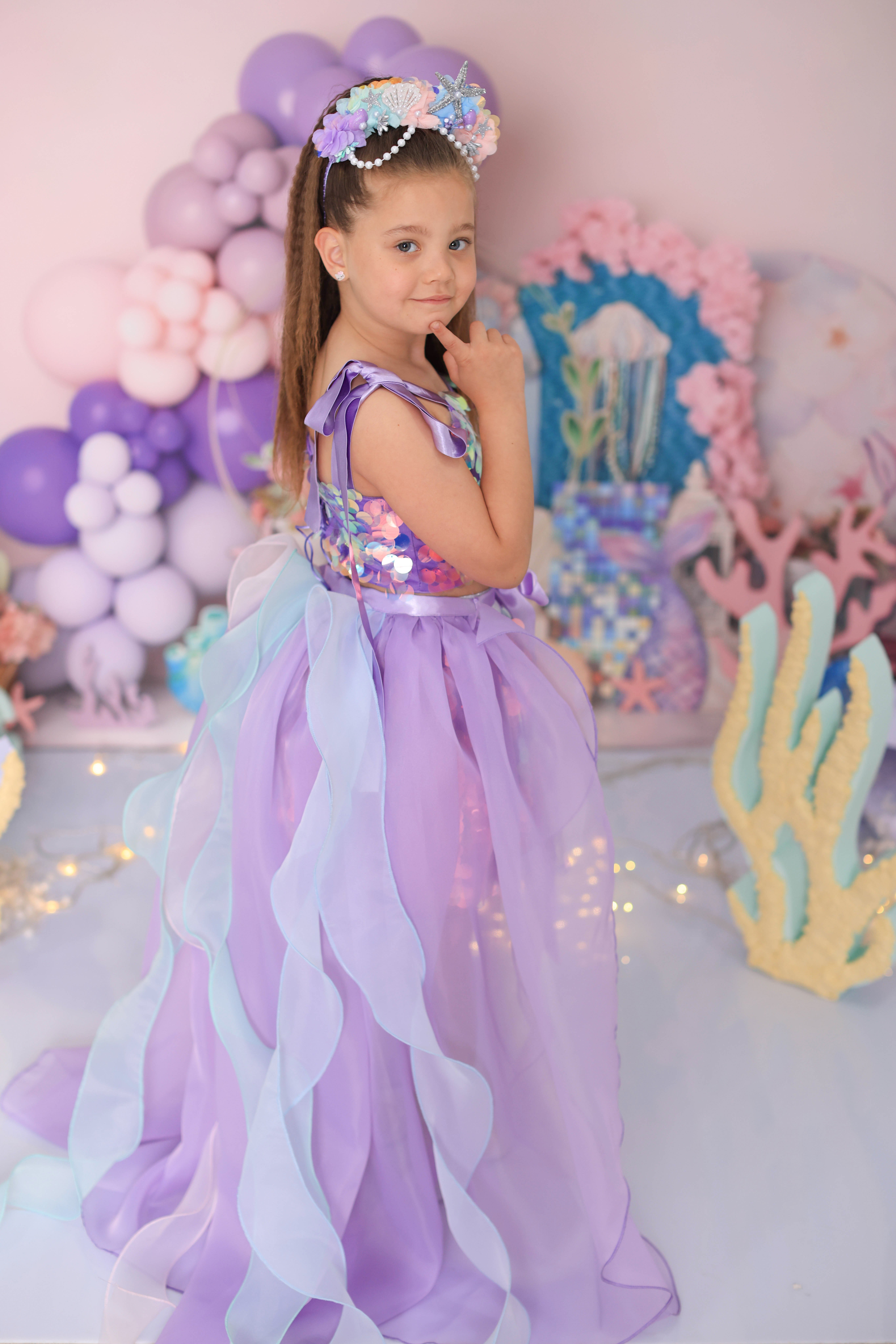 LILAC SIRENE SUMMER OUTFIT (TAÇ HARİÇ TAM SET)