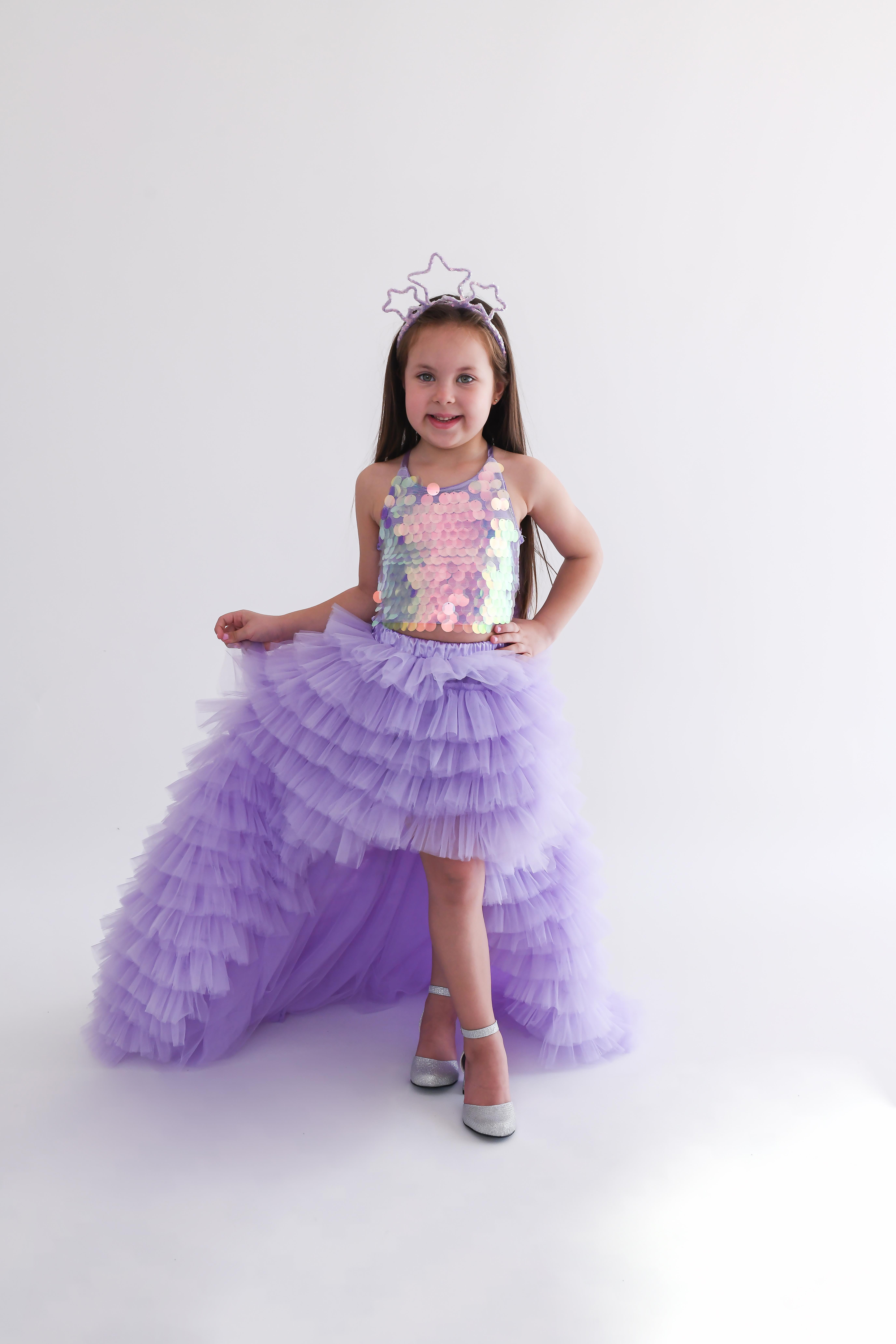 LILAC STELLA SKIRT AND CROP