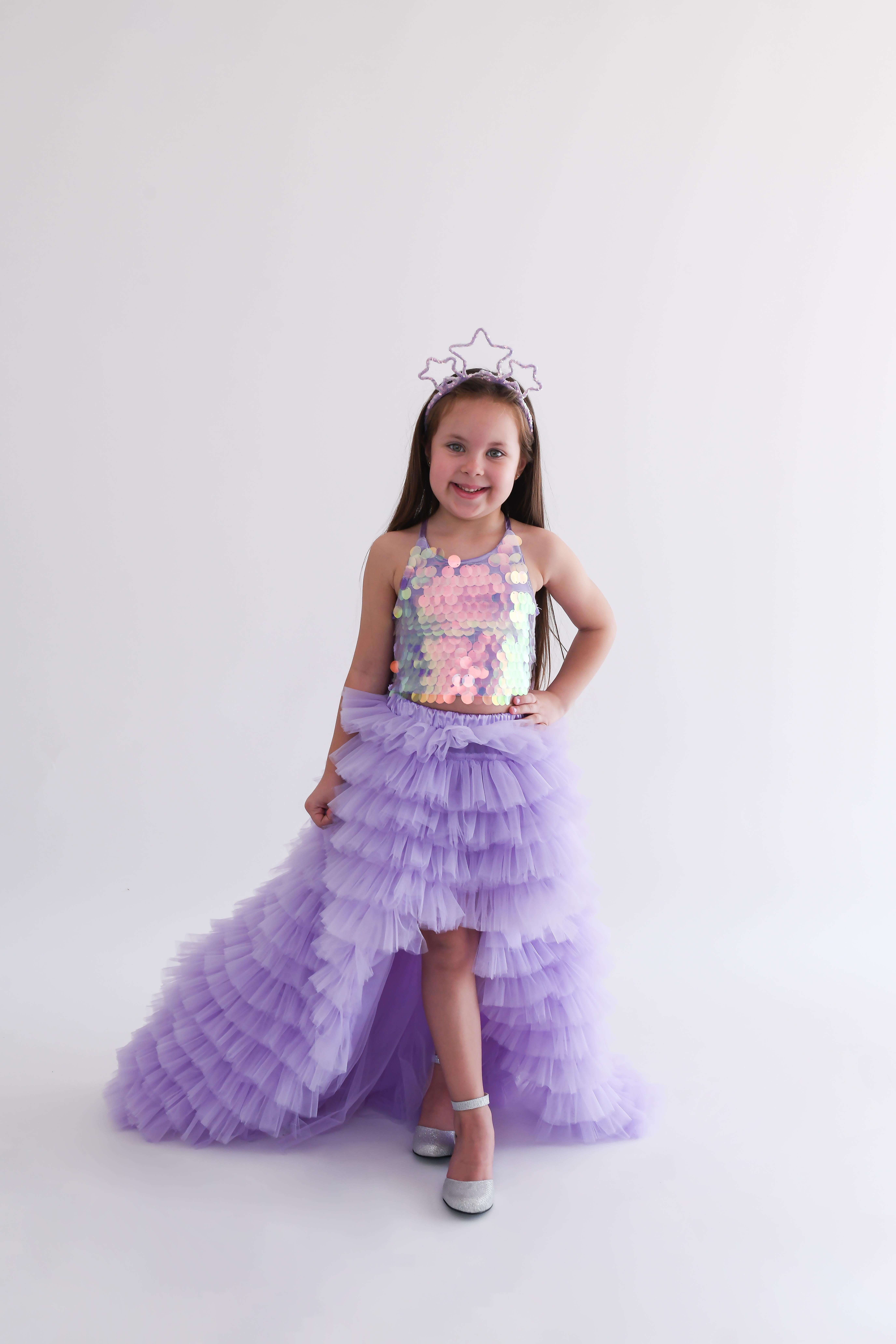 LILAC STELLA SKIRT AND CROP