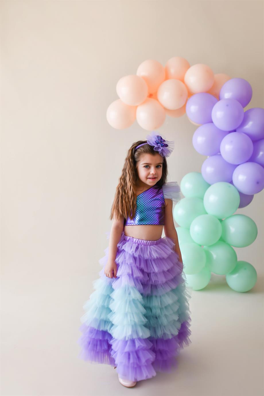 MERMAID LONG TUTU SKIRT (TEK ETEK)