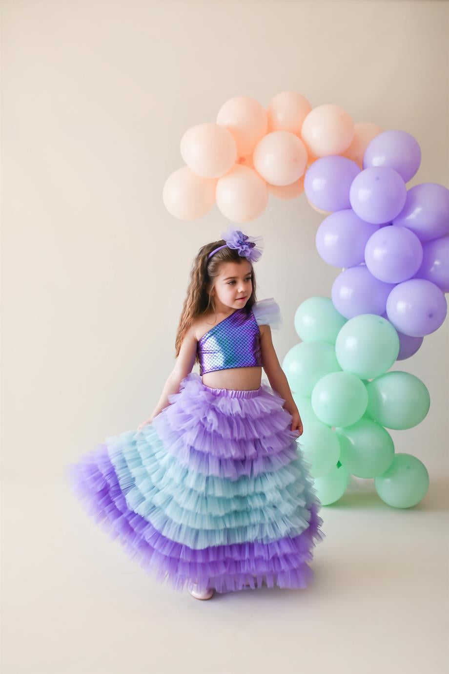 MERMAID LONG TUTU SKIRT (TEK ETEK)