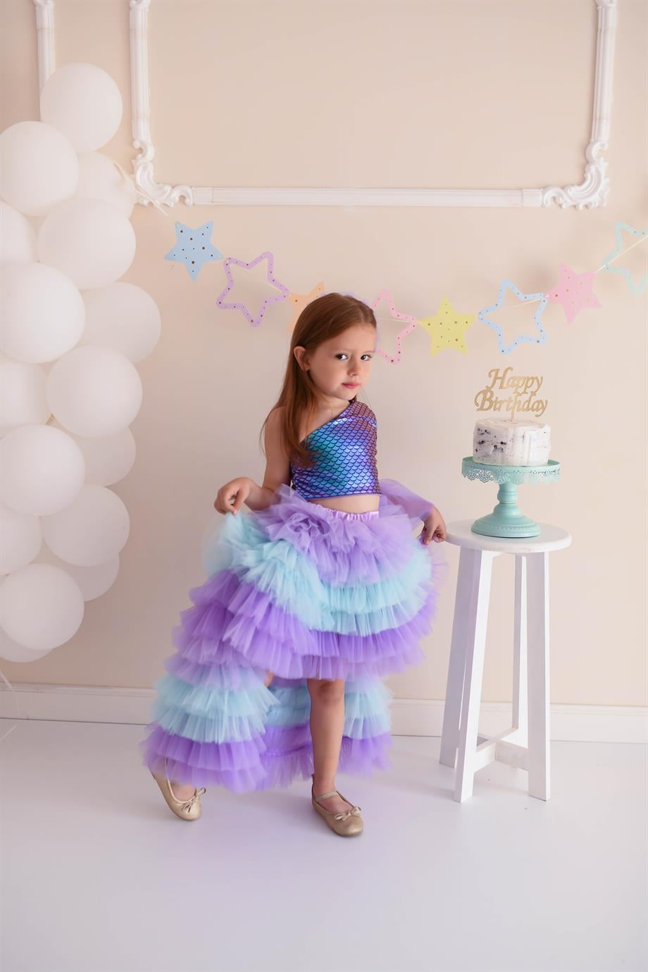 MERMAID WITH TAIL TUTU SKIRT (TEK ETEK)