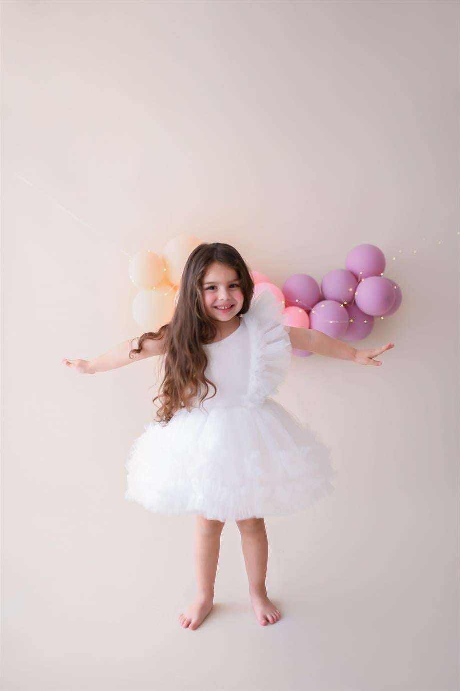 ONE SHOULDER RUFFLE TUTU DRESS