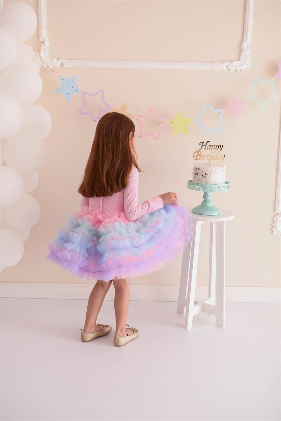 PINK CUPCAKE WINTER TUTU DRESS