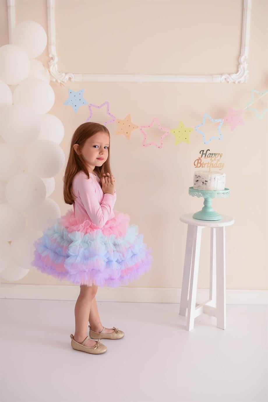 PINK CUPCAKE WINTER TUTU DRESS
