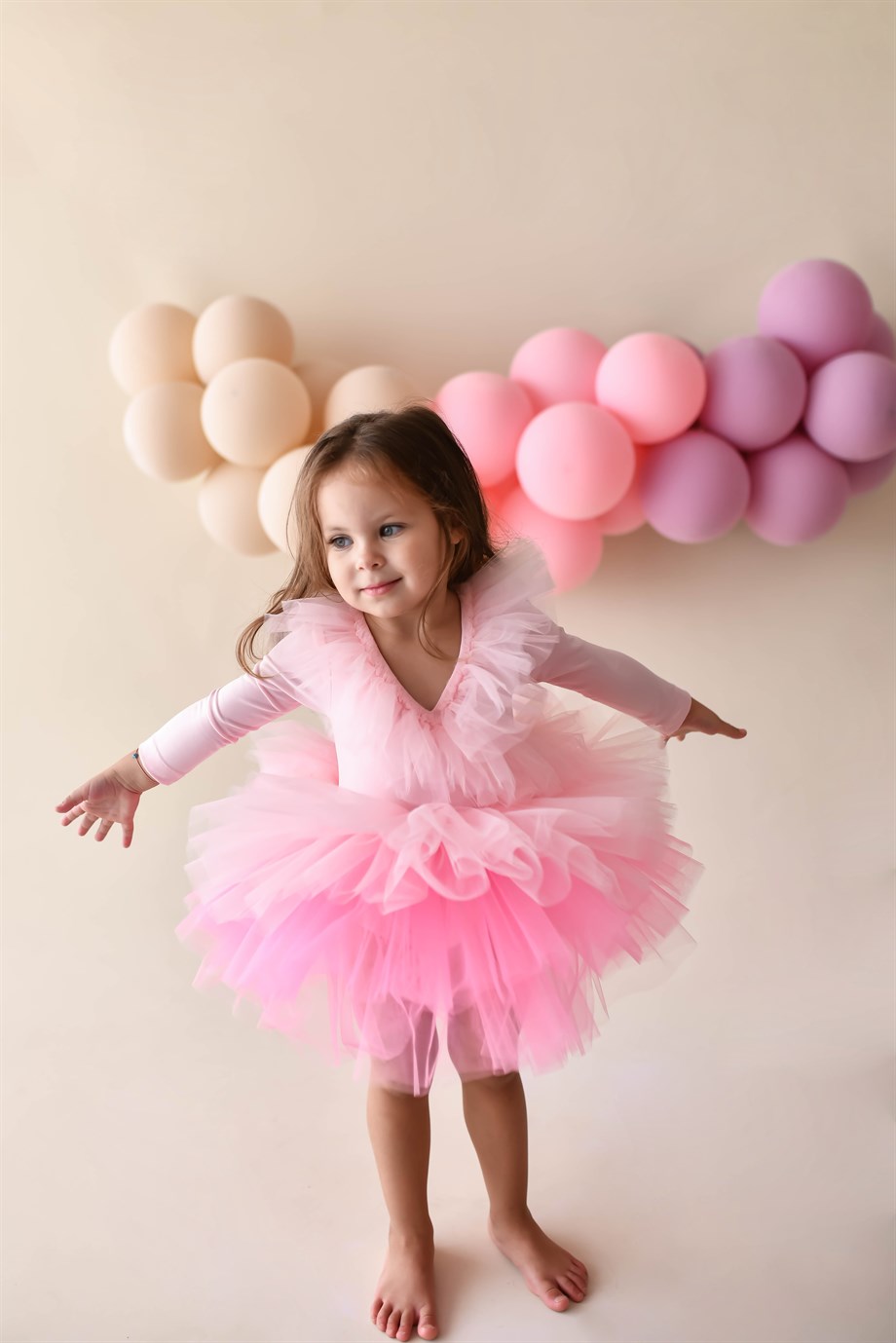 PINK FRILLS TUTU DRESS