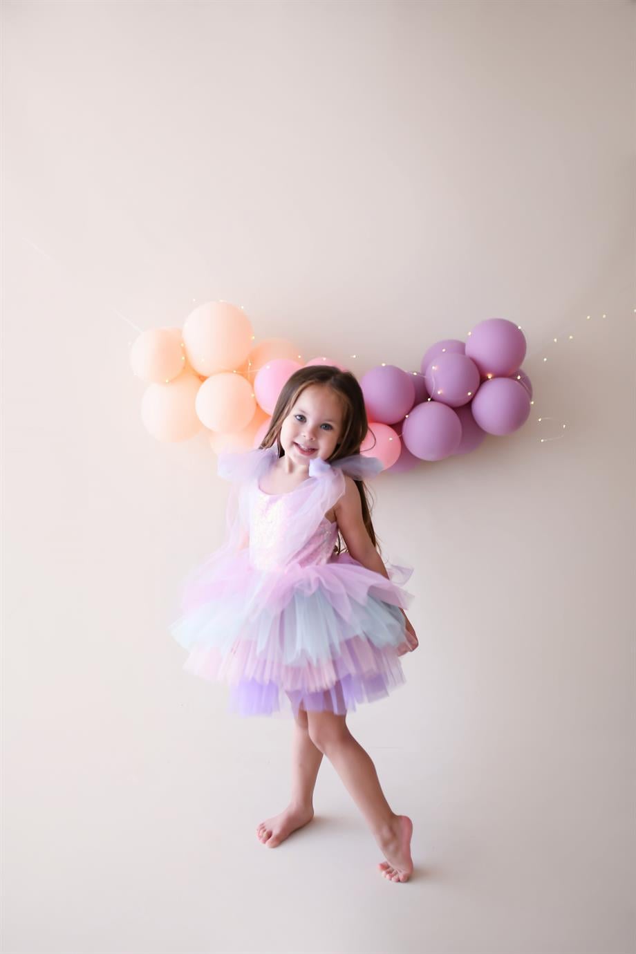 PINK SHINY TUTU DRESS