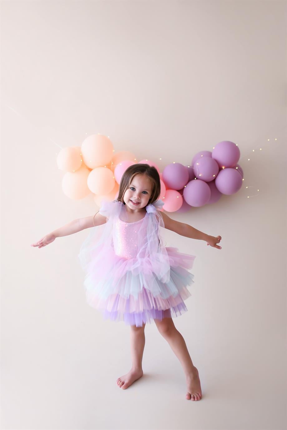 PINK SHINY TUTU DRESS