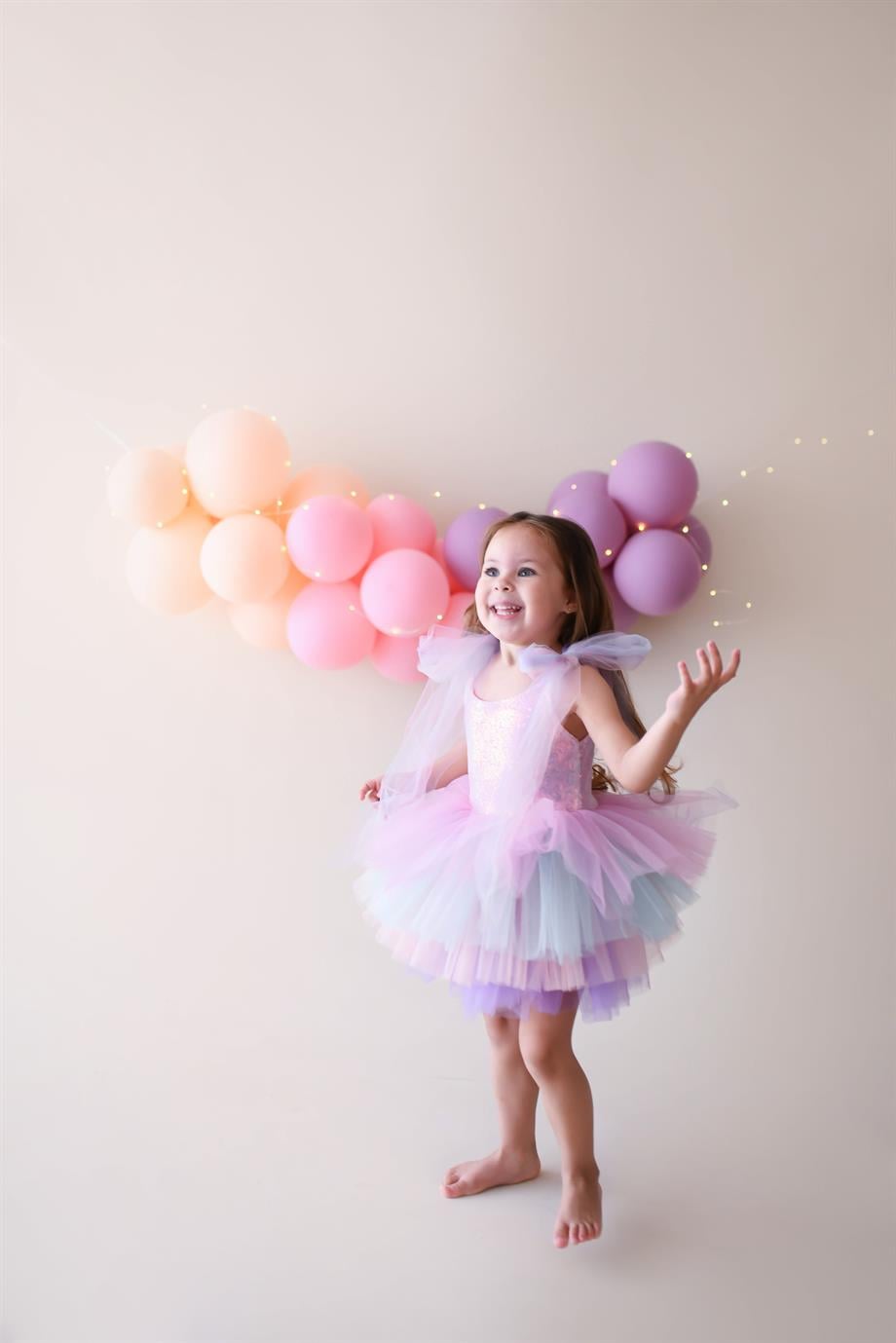 PINK SHINY TUTU DRESS