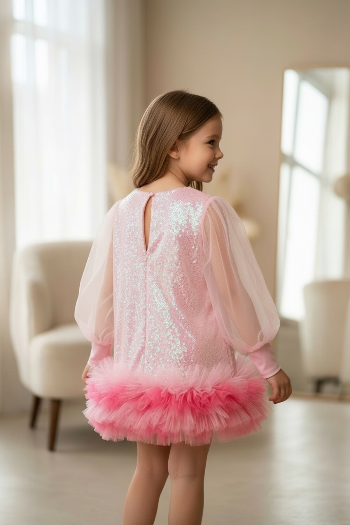 PINK SORBET WINTER DRESS