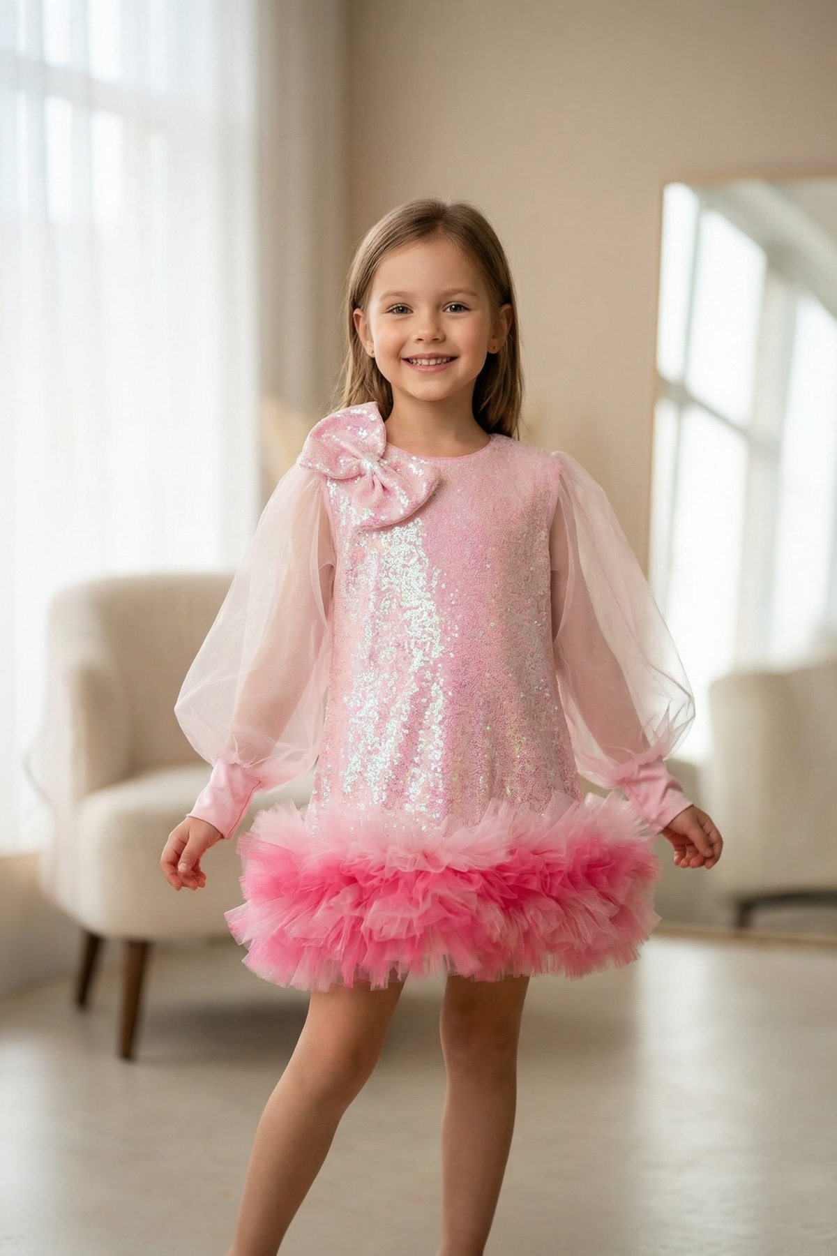 PINK SORBET WINTER DRESS