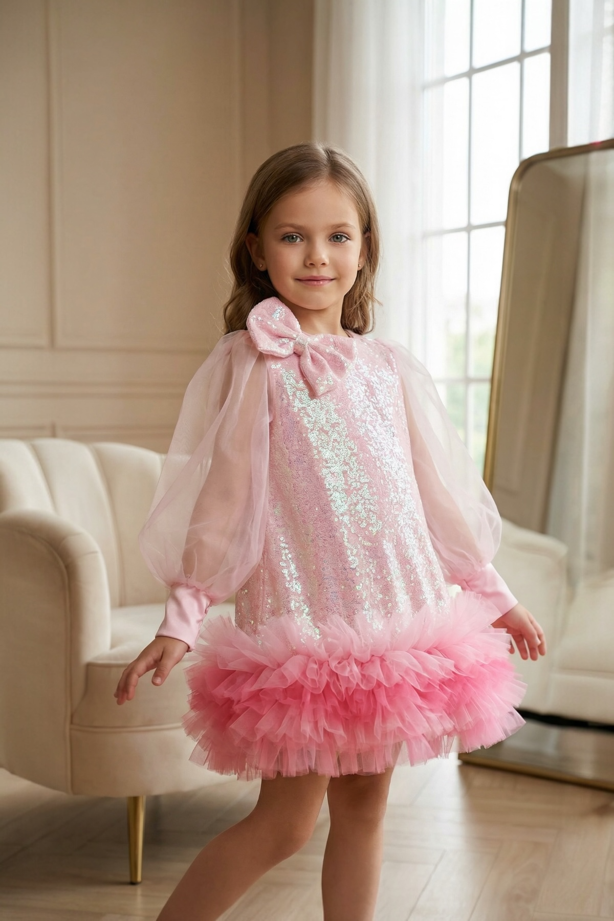 PINK SORBET WINTER DRESS