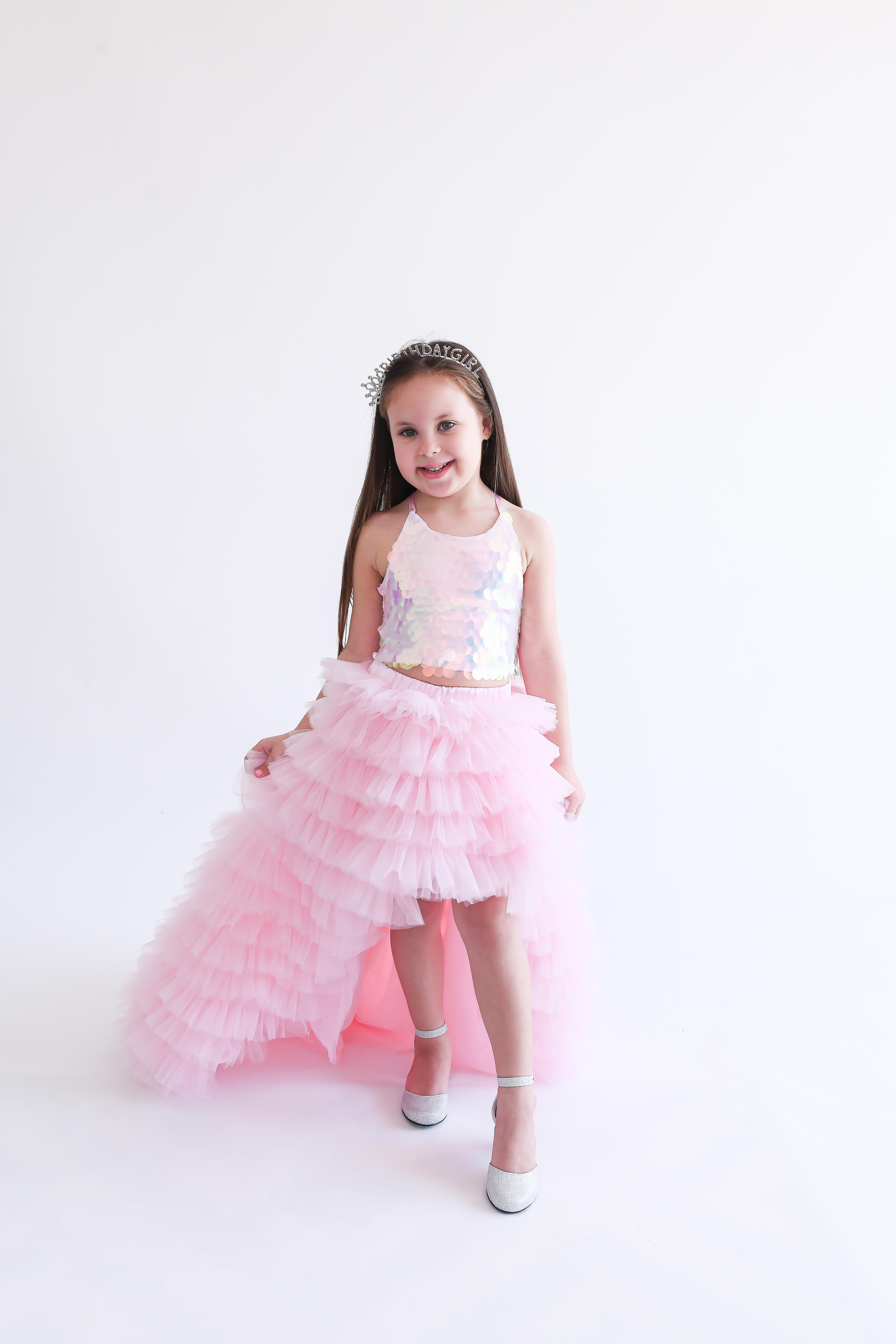 PINK STELLA SKIRT AND CROP