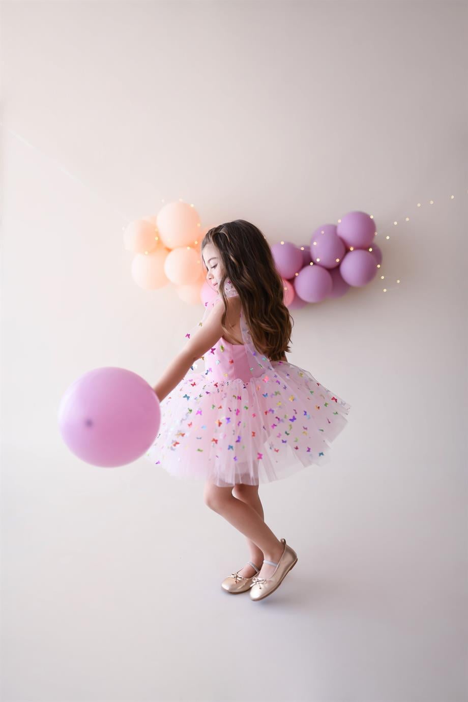 PINK BUTTERFLY TUTU DRESS