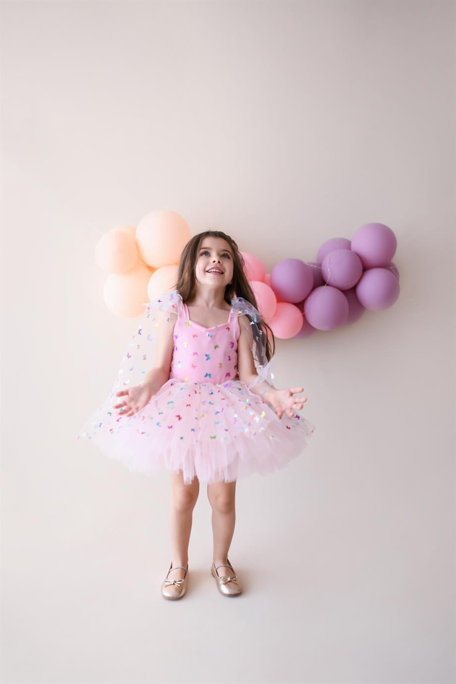PINK BUTTERFLY TUTU DRESS