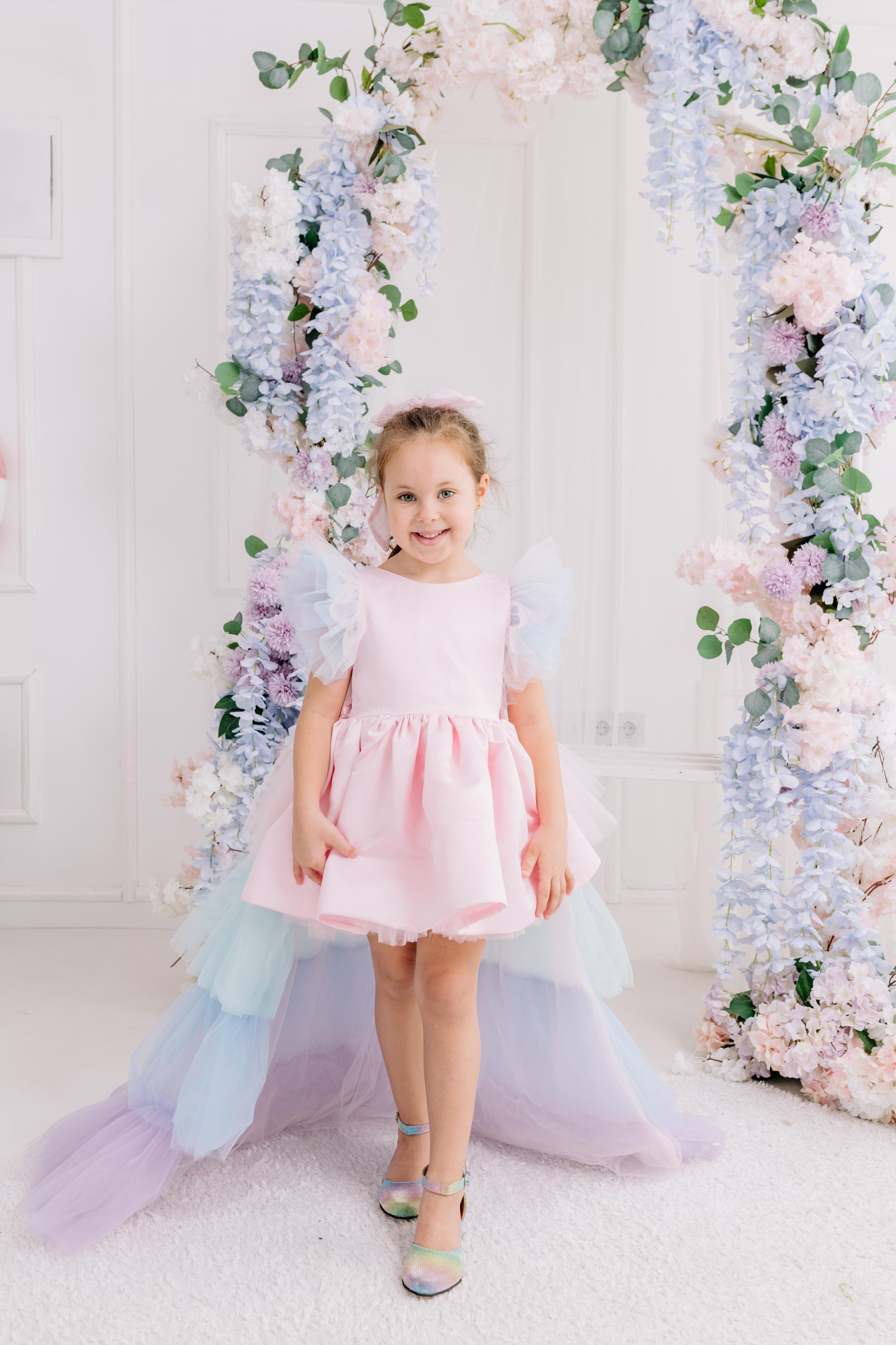 POLLY DRESS WITH TAIL