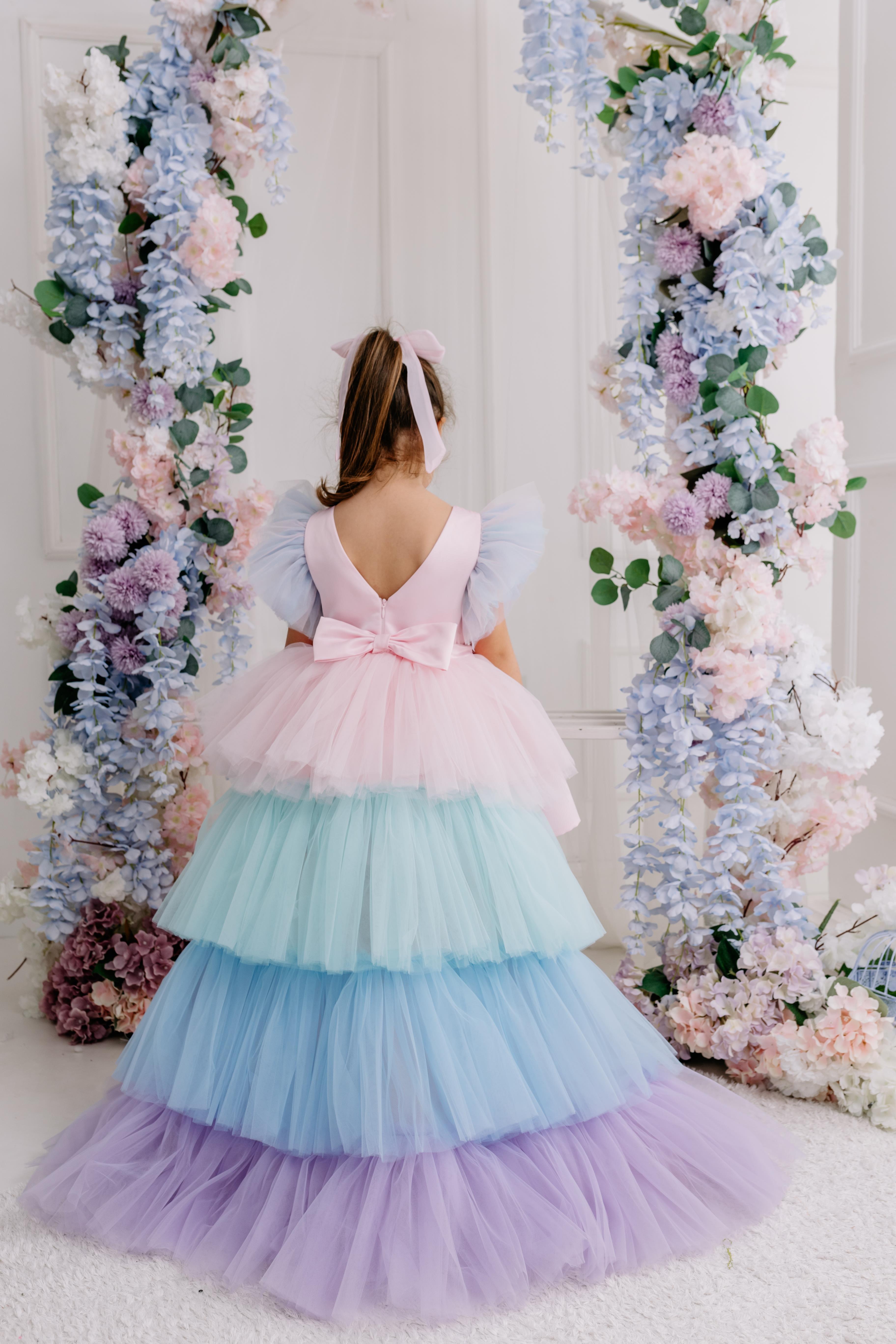 POLLY DRESS WITH TAIL