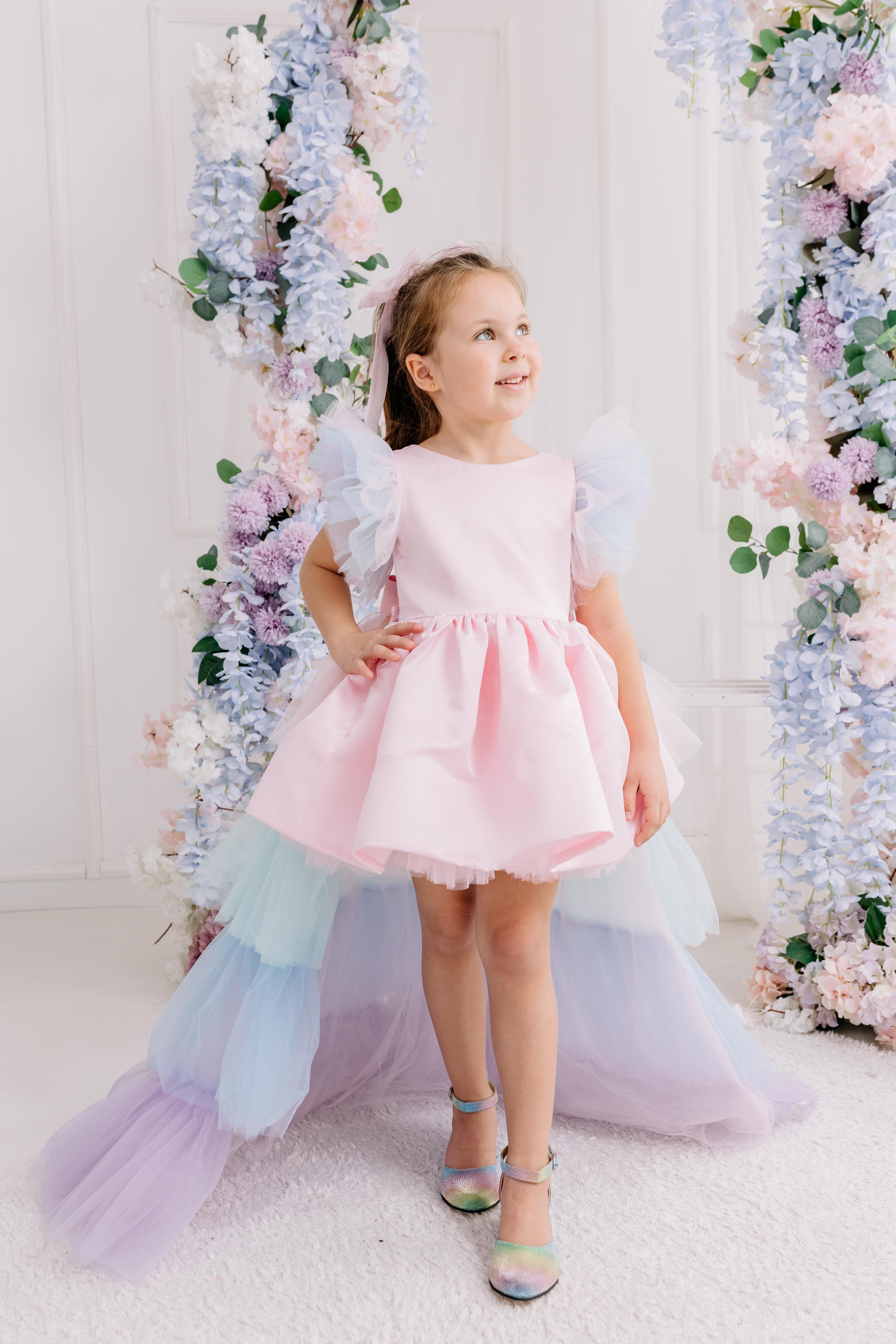 POLLY DRESS WITH TAIL