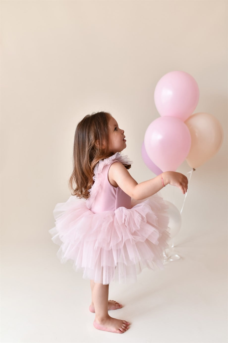 POWDER LOW-CUT BACK TUTU DRESS