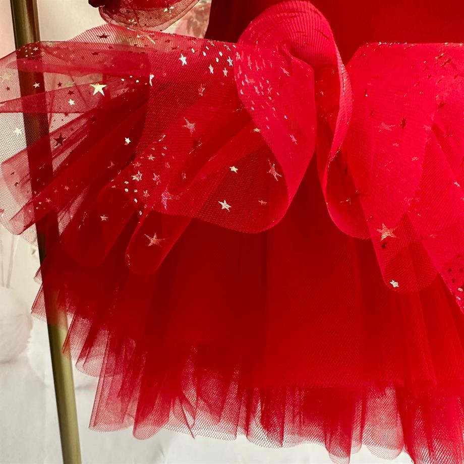 RED MAGICAL SUMMER TUTU DRESS