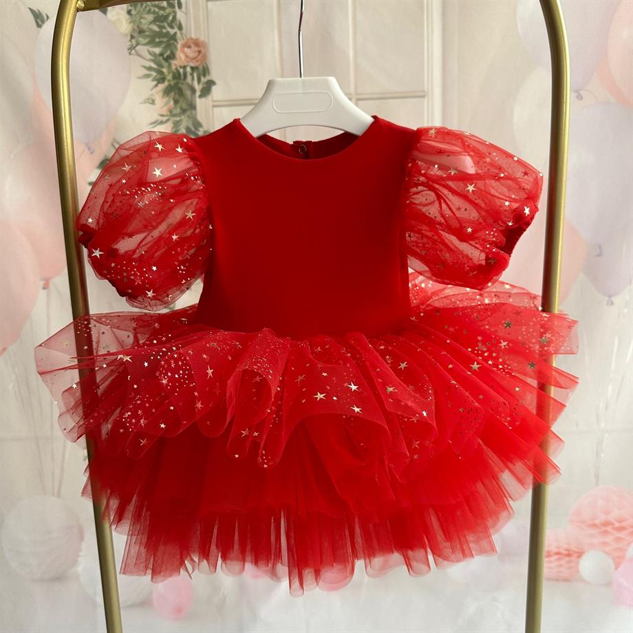 RED MAGICAL SUMMER TUTU DRESS
