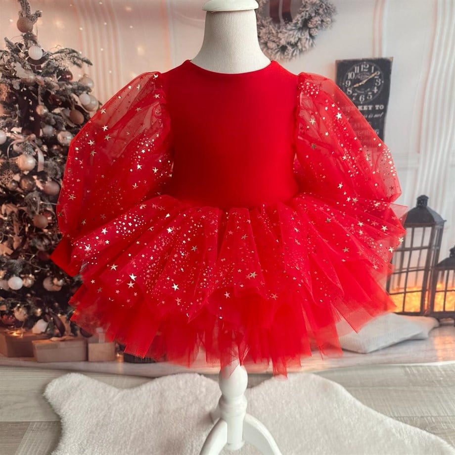 RED MAGİCAL TUTU DRESS