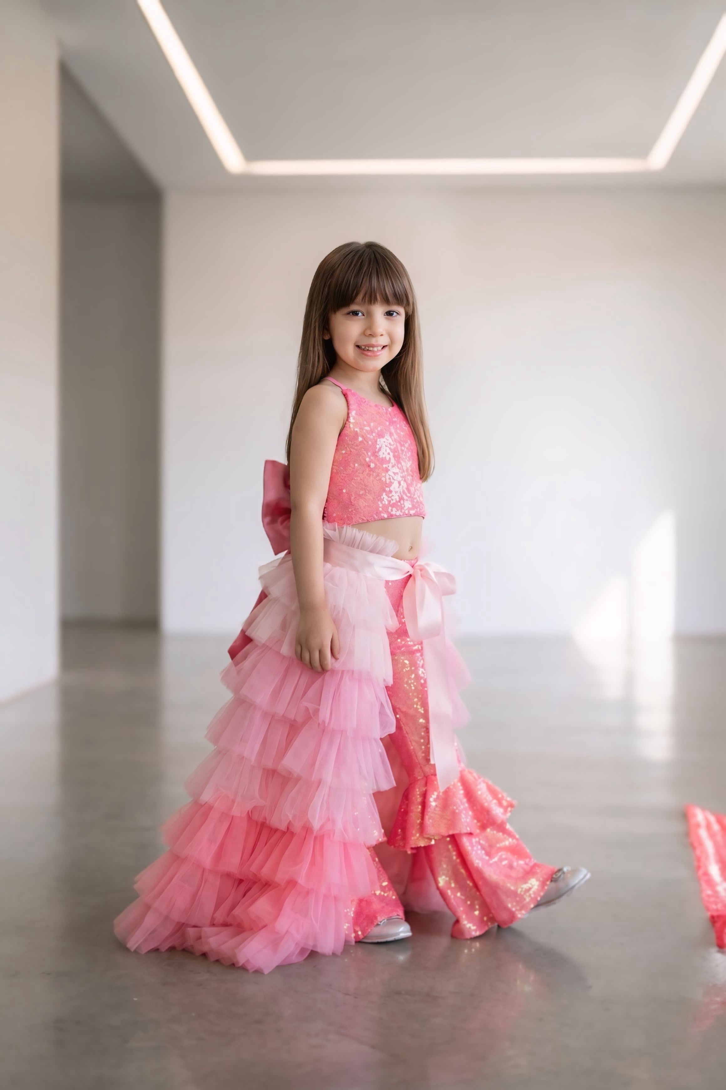 SUGAR PINK SPARKLE TIDE OUTFIT (TAÇ DAHİL TAM SET)