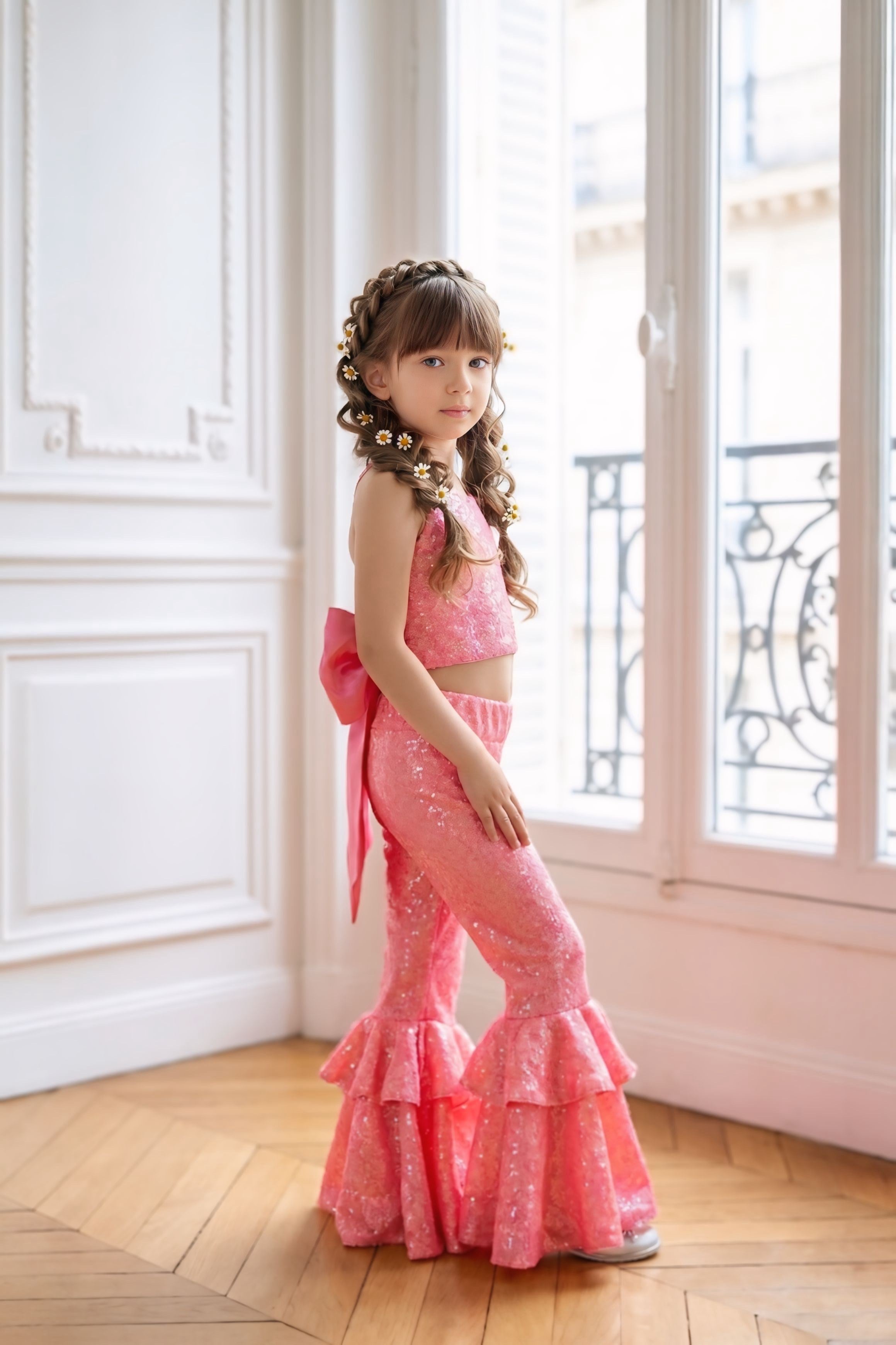 SUGAR PINK SPARKLE TIDE OUTFIT (TAÇ DAHİL TAM SET)