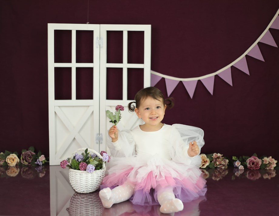 WHITE BOHO COLOR WINTER TUTU DRESS