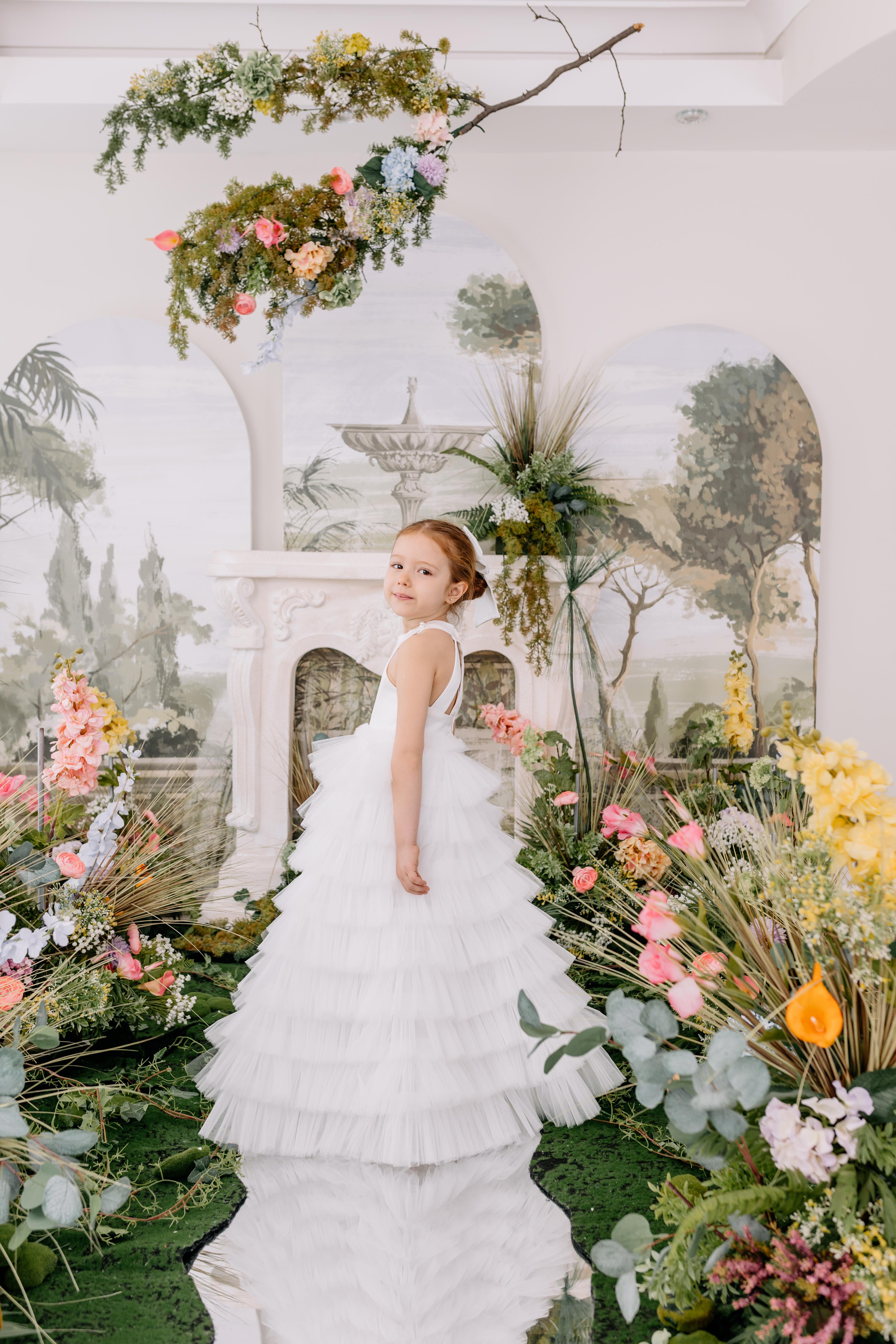 WHITE SCARLETT TUTU DRESS