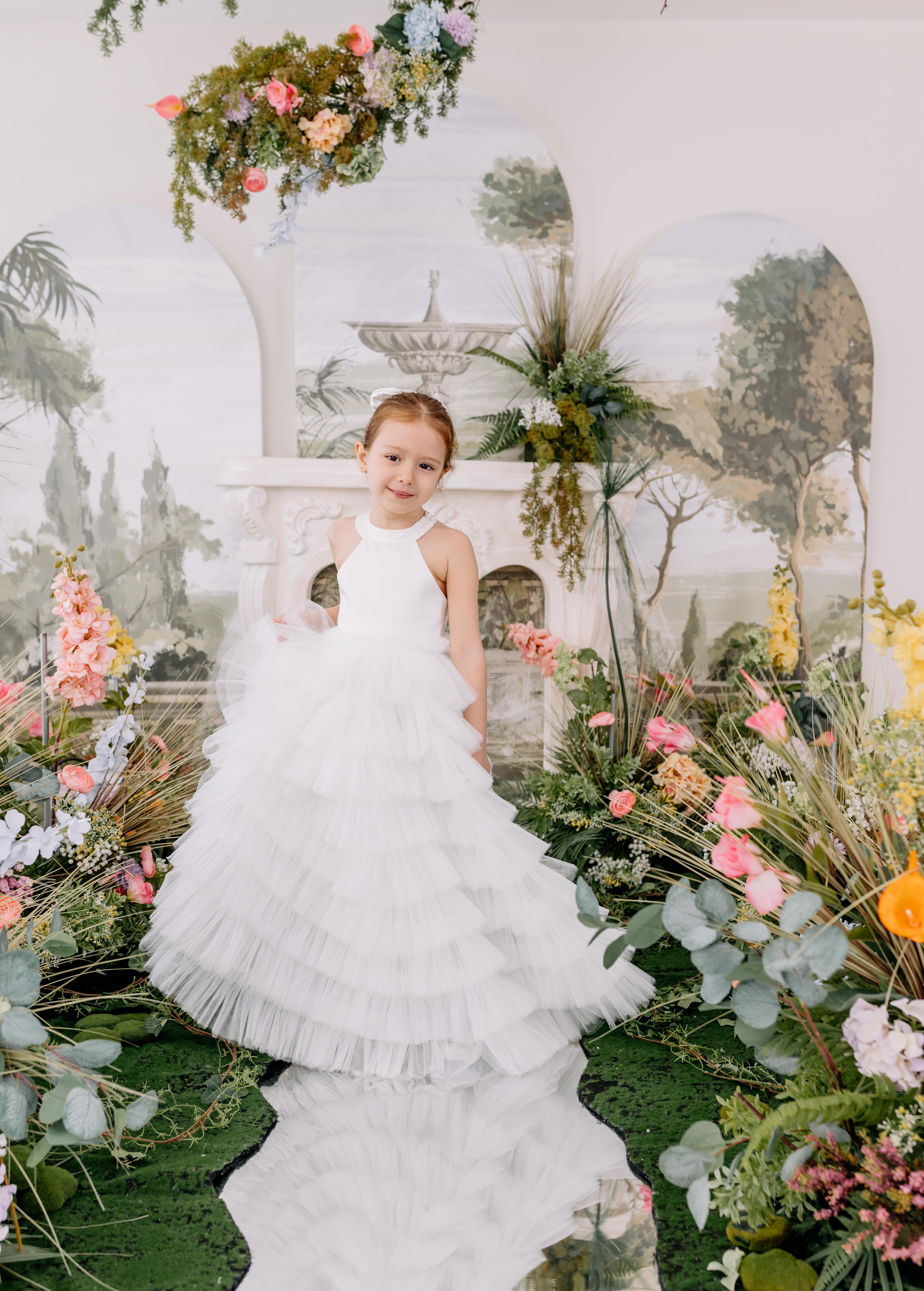 WHITE SCARLETT TUTU DRESS
