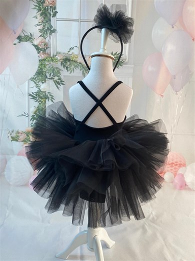 BLACK BASIC SUMMER TUTU DRESS
