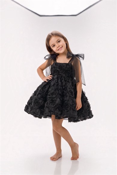 BLACK ROSALIE DRESS