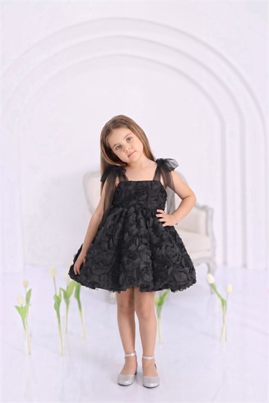 BLACK ROSALIE DRESS