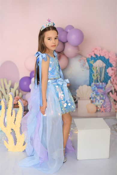 BLUE SIRENE SUMMER OUTFIT (TAÇ HARİÇ TAM SET)