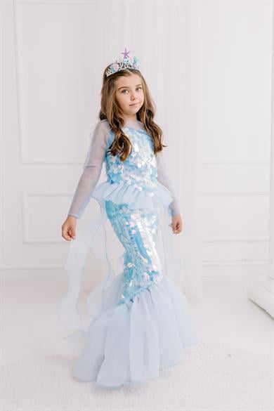 BLUE SQUAMA MERMAID COSTUME