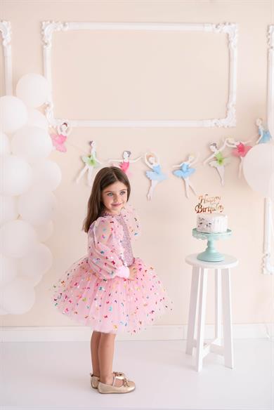 BUTTERFLY SHINY TUTU DRESS
