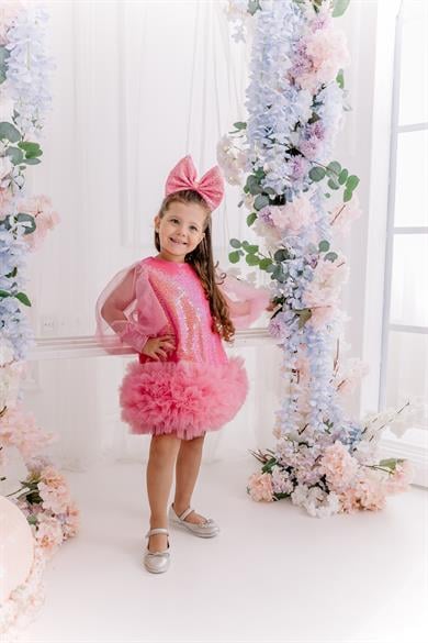 SUGAR PINK SORBET WINTER DRESS