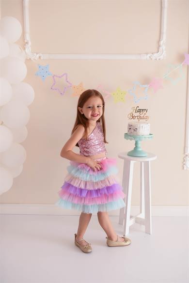 COLOURFUL MINI TUTU SKIRT (TEK ETEK)