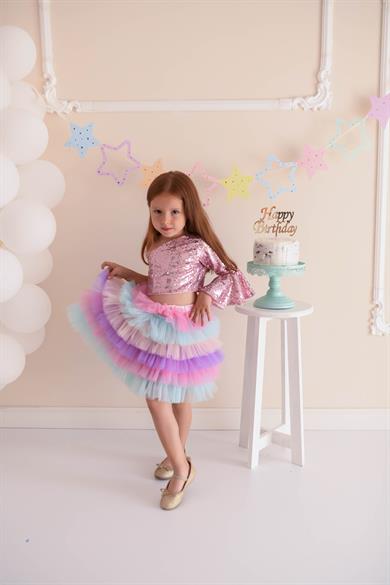 COLOURFUL MINI TUTU SKIRT (TEK ETEK)