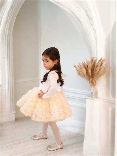 CREAM FLOWER DRESS