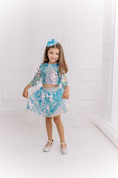 ELSA SQUAMA SKIRT AND CROP