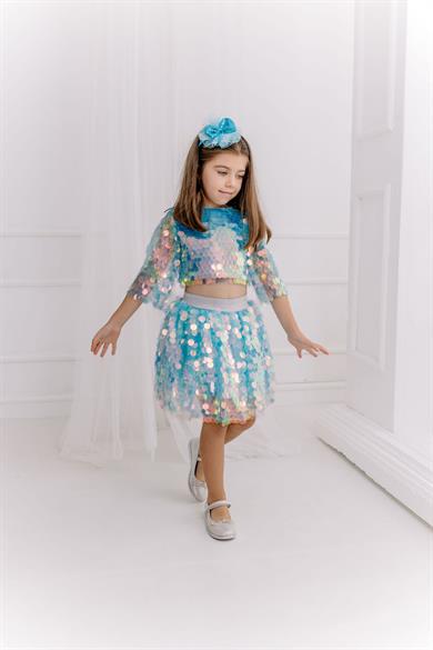ELSA SQUAMA SKIRT AND CROP