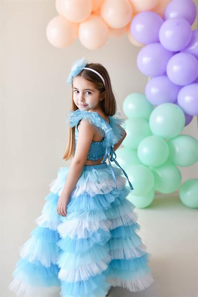 SNOWFLAKE LONG TUTU SKIRT (TEK ETEK)