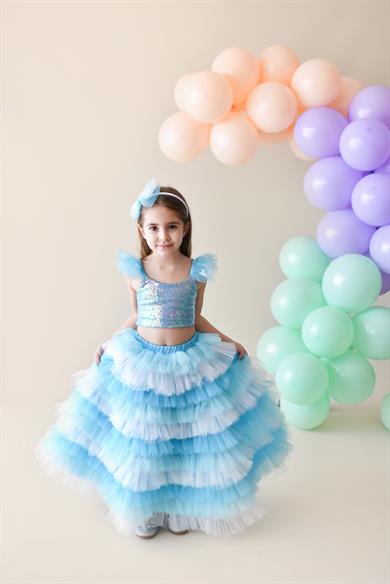 SNOWFLAKE LONG TUTU SKIRT (TEK ETEK)