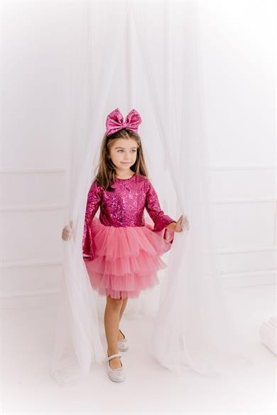 FUCHSIA SHINY TUTU DRESS