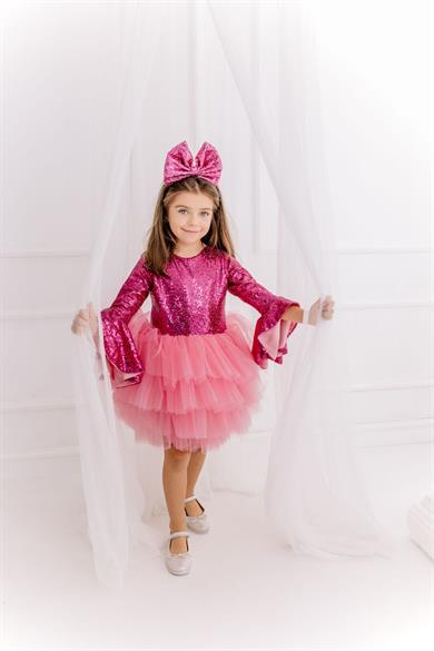 FUCHSIA SHINY TUTU DRESS