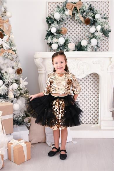 GOLD SQUAMA OUTFIT (TOKA DAHİL TAM SET)